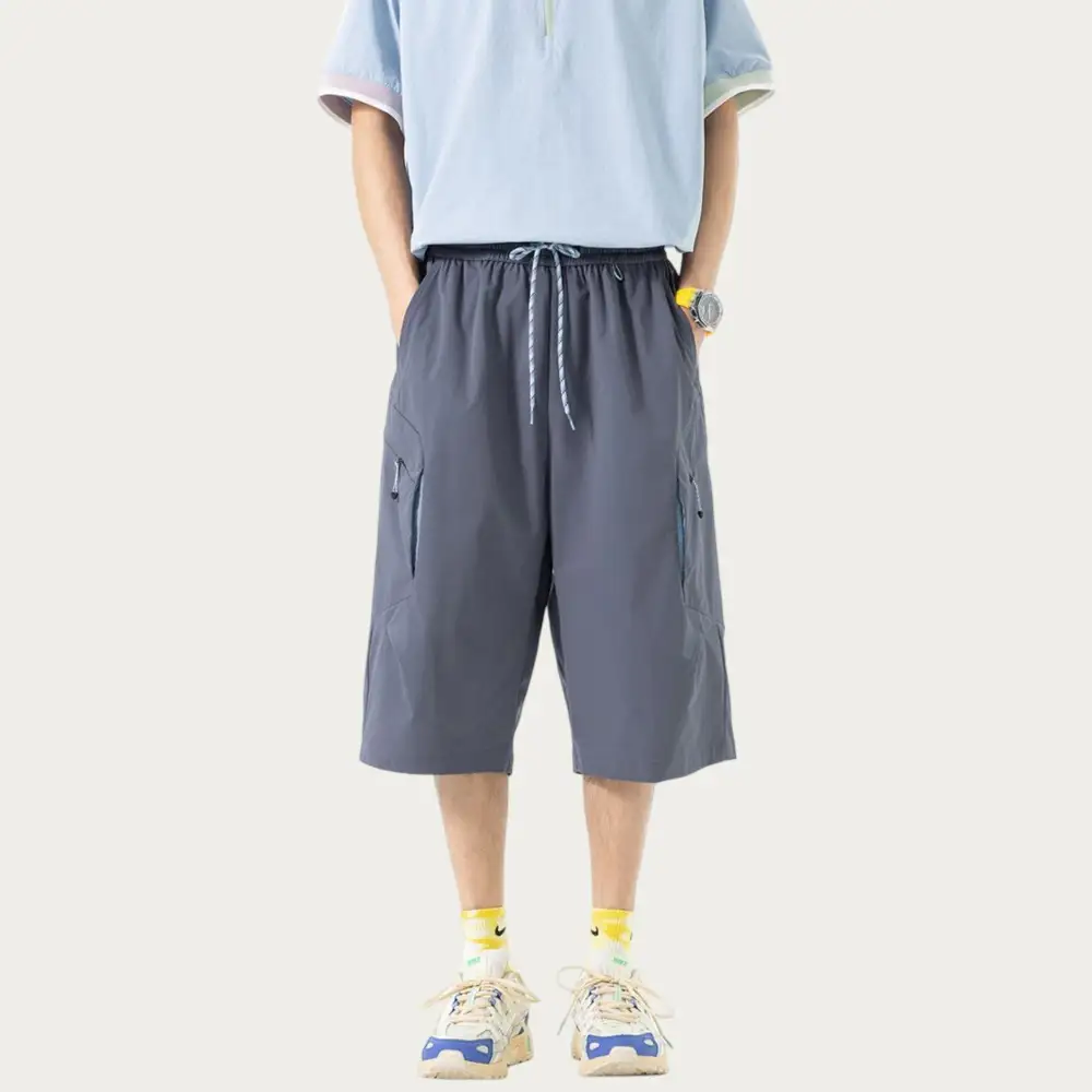Refined Drawstring Pocketed Lightweight Men's Athletic Shorts