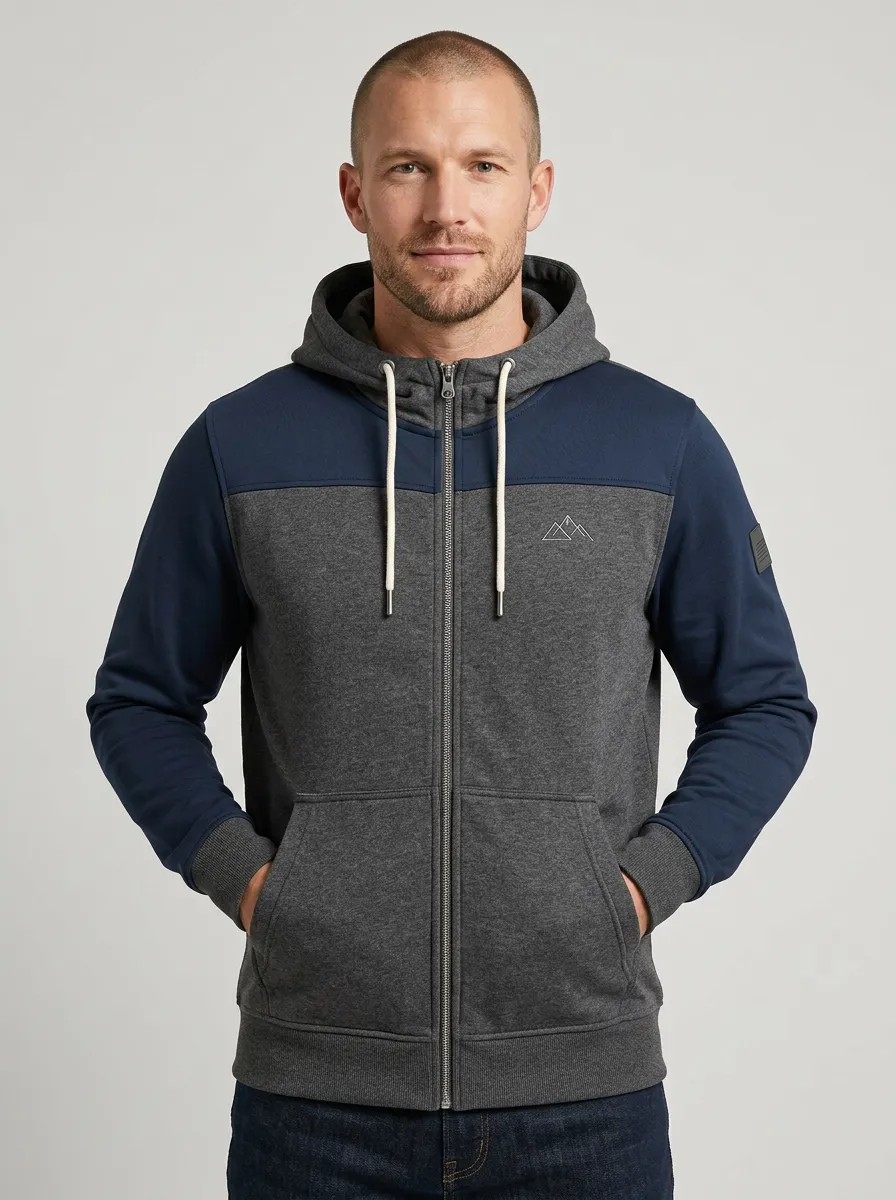 Urban Mountain Graphic Zip-Up Modern Look Men's Sport Jacket