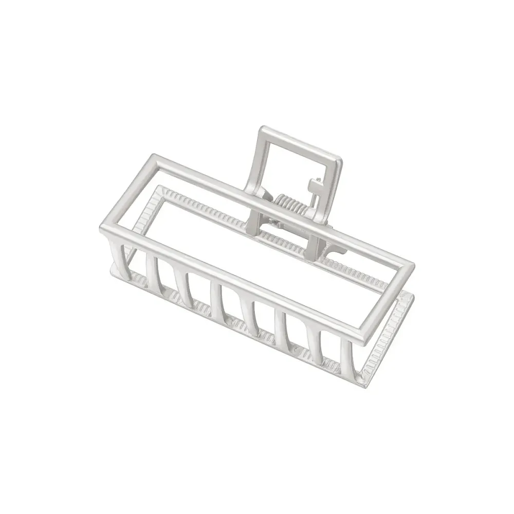 Sleek Metal Rectangular Hair Clip