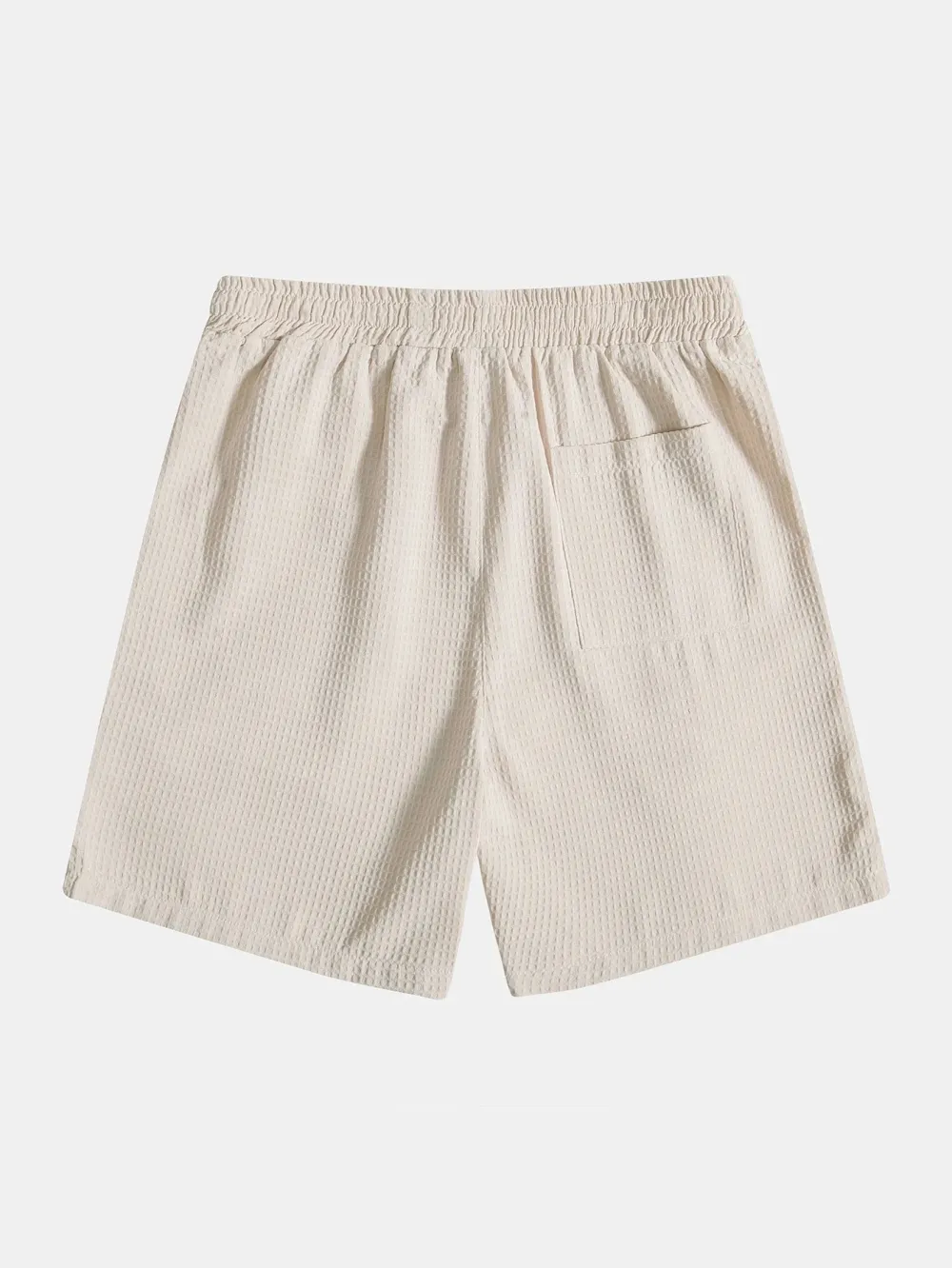 Solid Color Drawstring Shorts