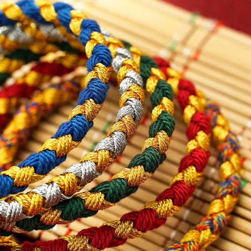 Handmade God Dragon Scale Rope Braid Bracelet