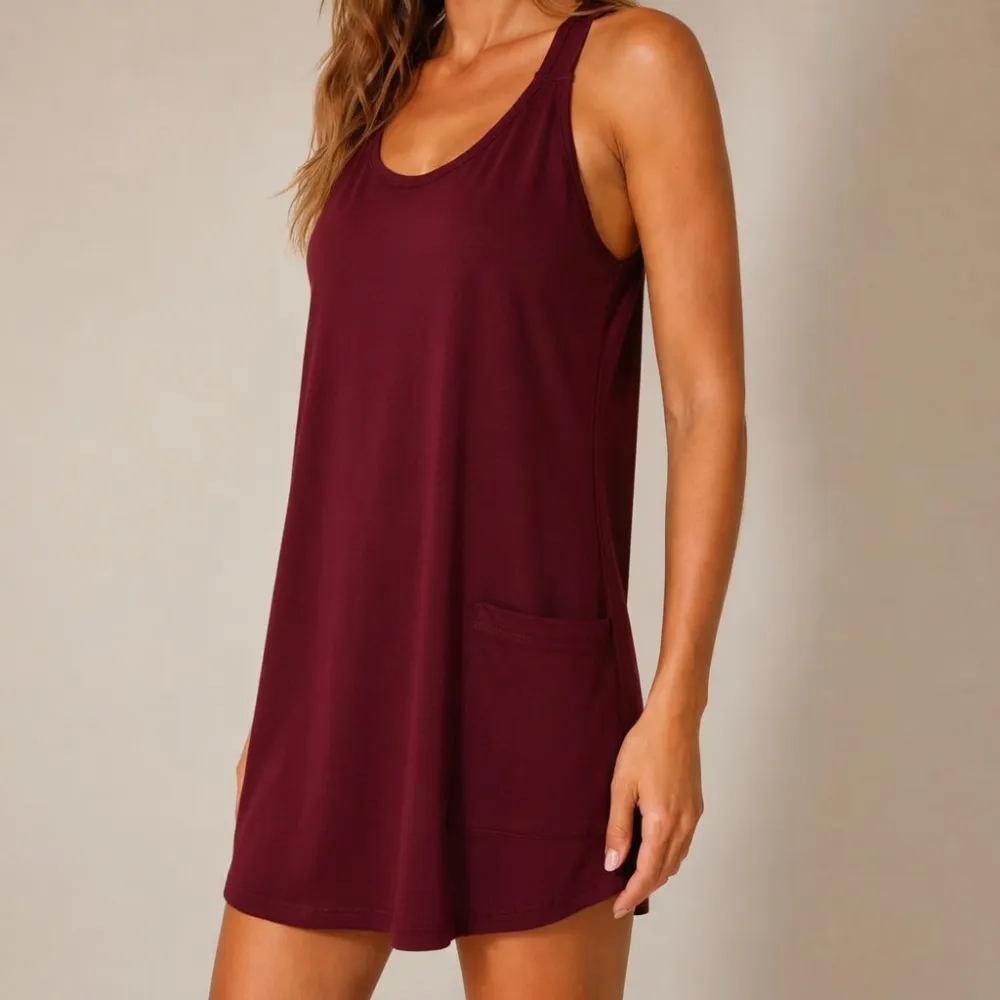 🔥Women's Casual Tank Dress with Built-in Shorts & Pockets