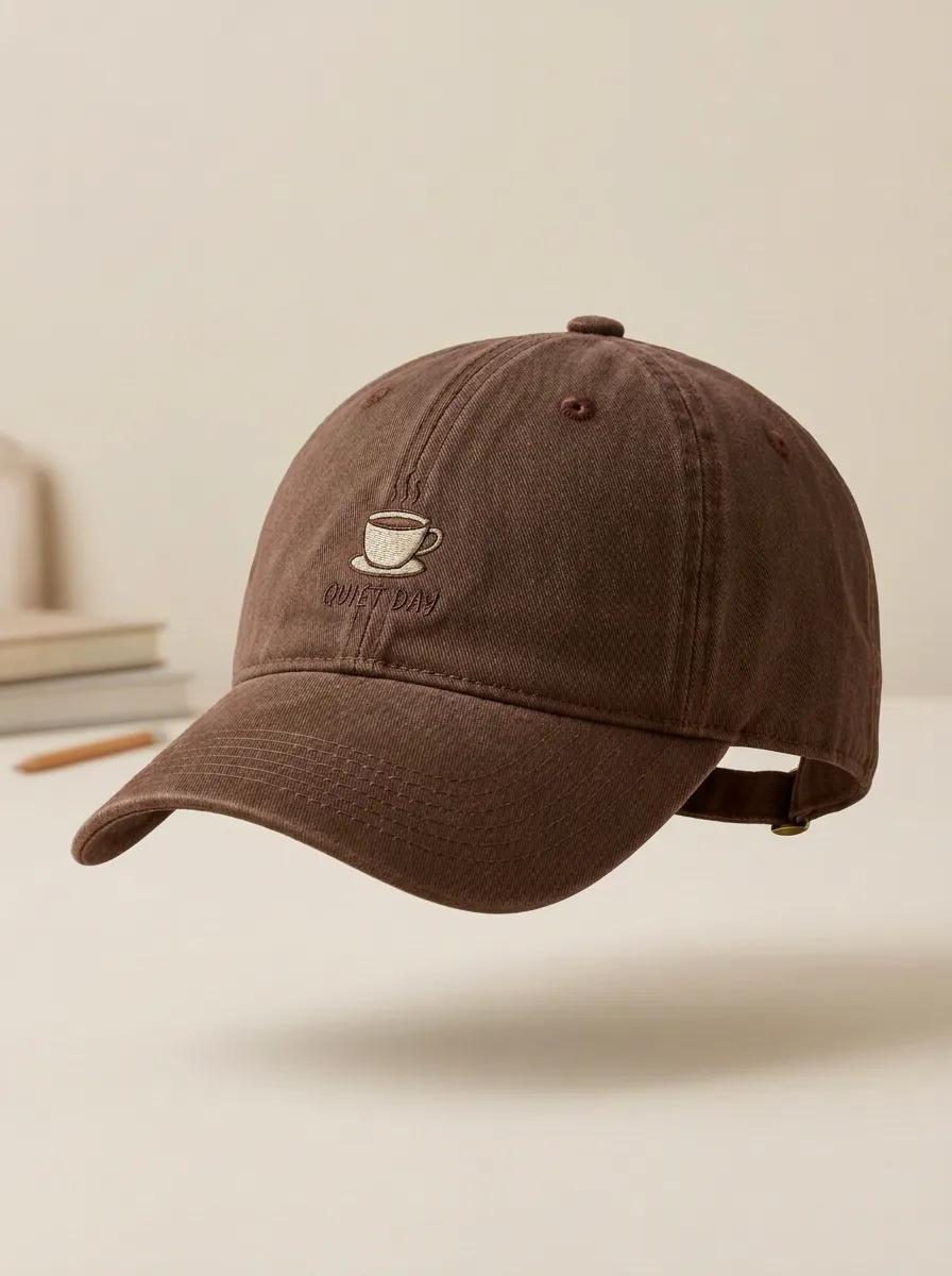 Classic Coffee-Lover Quiet-Day Embroidered Unisex Baseball Cap