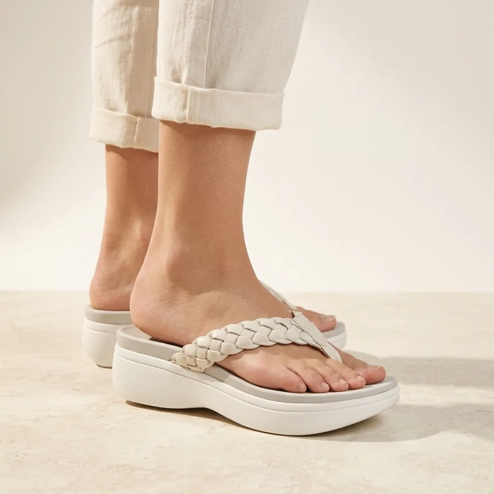 Braided Platform Comfort Sandals
