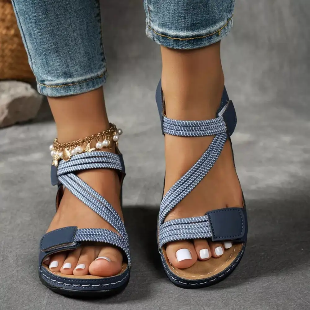 Lightweight Open Toe Wedge Sandals