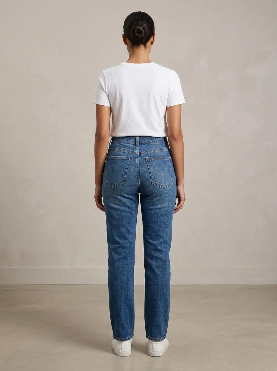 Leisure Printed Denim Jeans