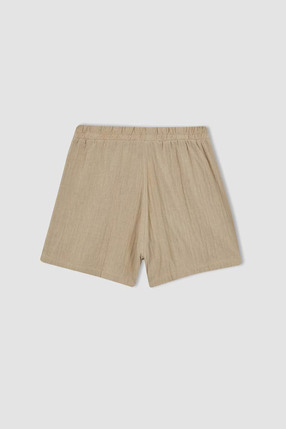 Regular Fit Muslin Normal Waist Shorts