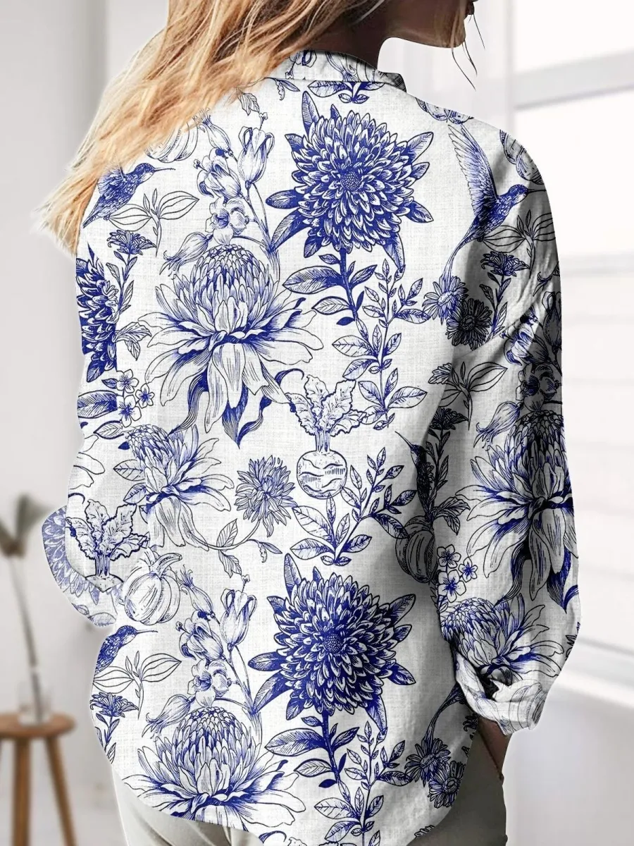 Plant and Bird Shirt