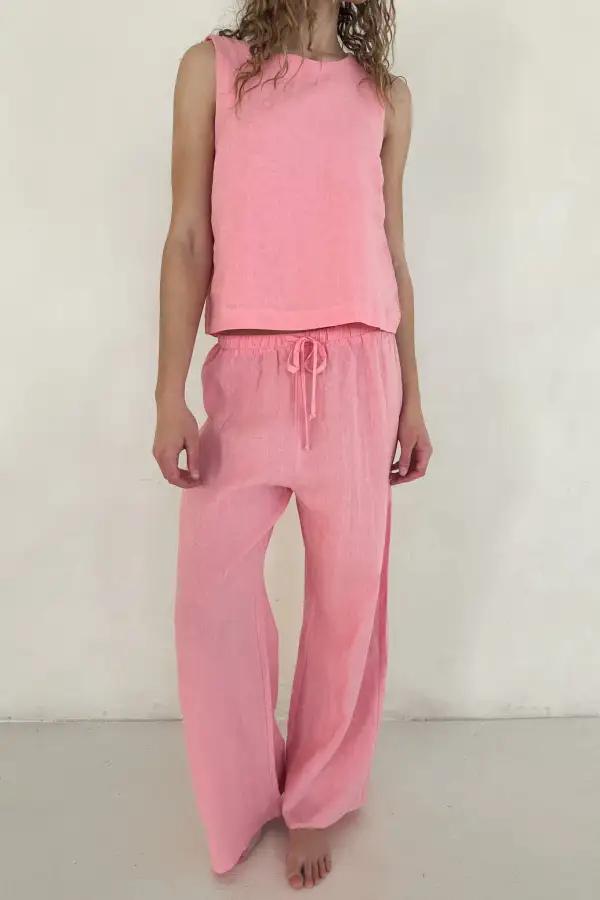 Casual Soft Linen Blend Top