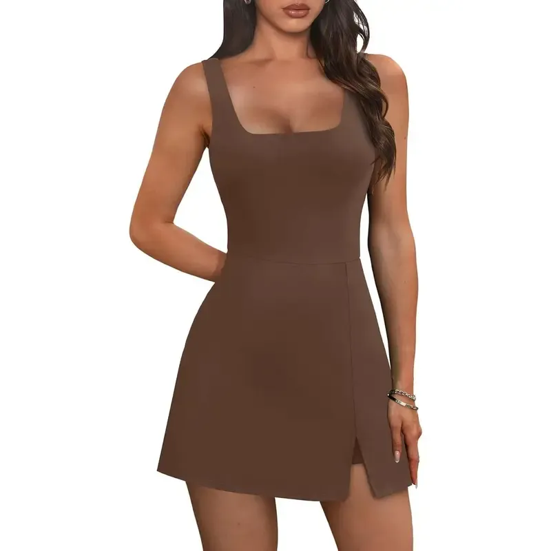 🎉Hot Sale🔥-Women's U-Neck Sleeveless Mini Dress🔥8-Pack - All Colors Included