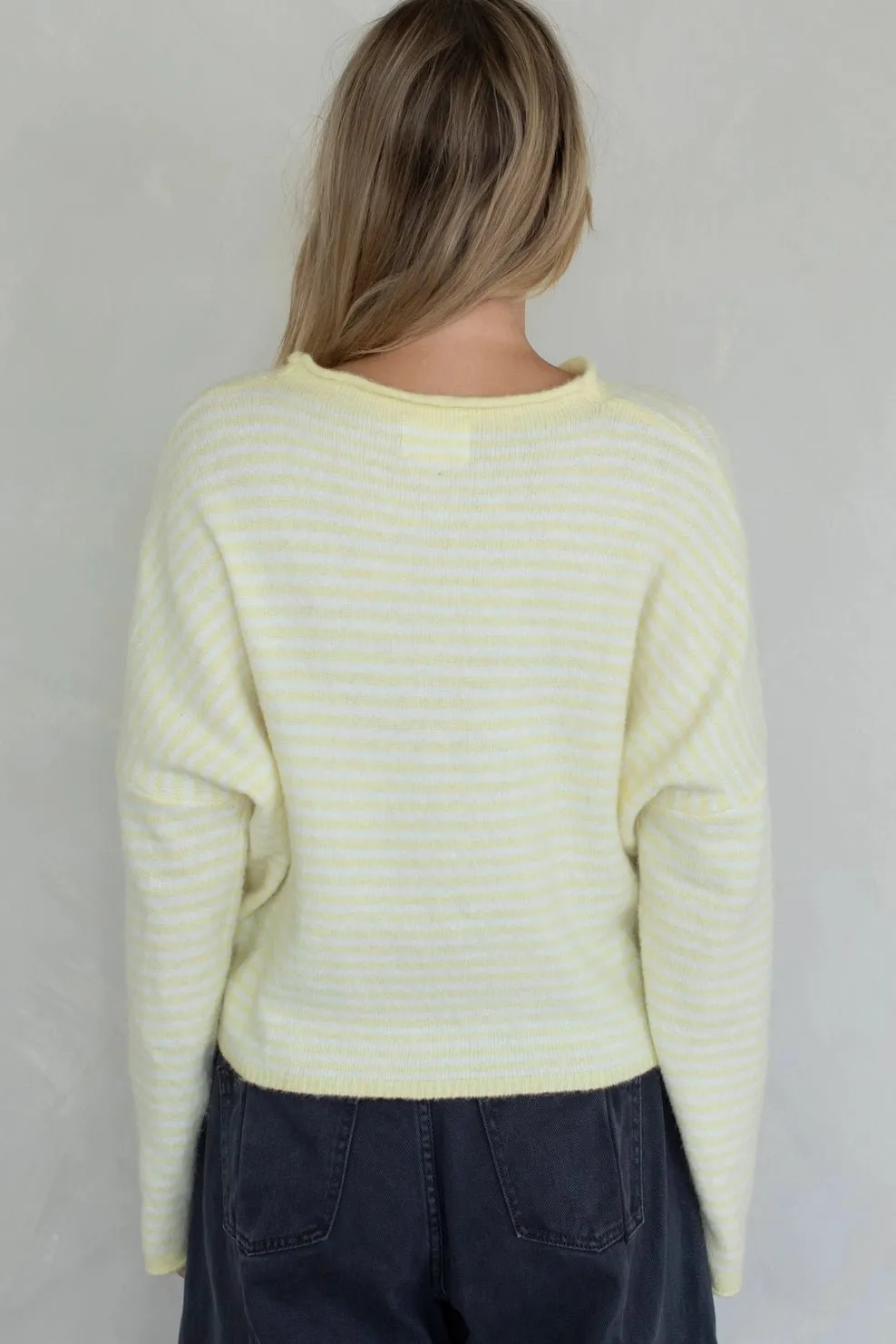 Relaxed Soft Striped Cardigan