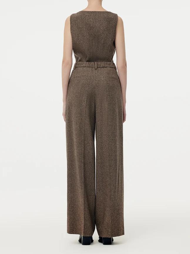 Washable Wool Women Full Length Pants