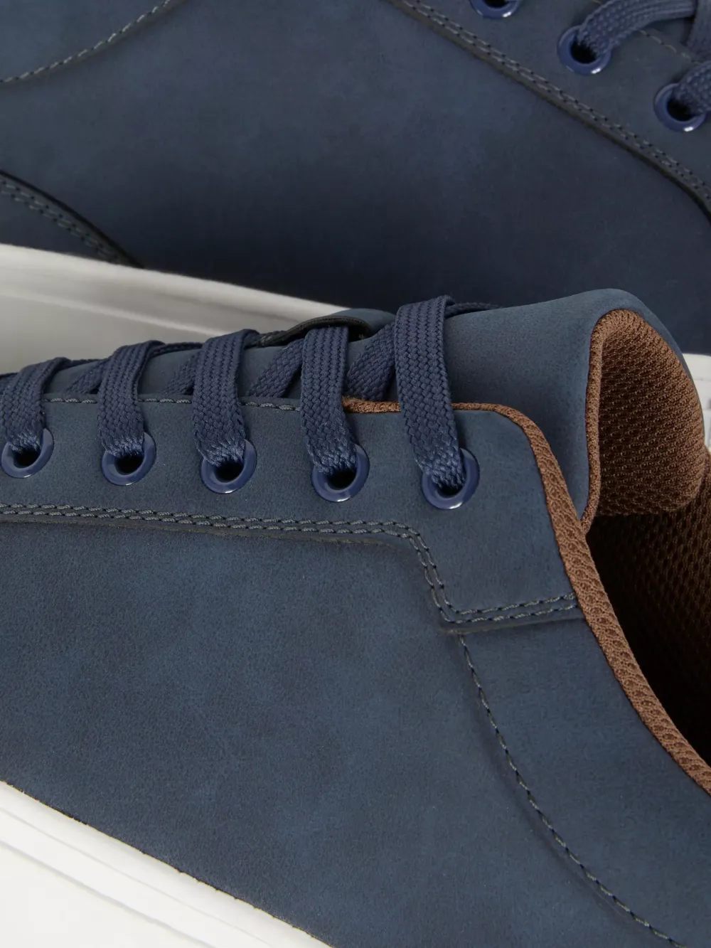 Casual Low-Top Thick-Soled Dark Blue Shoes