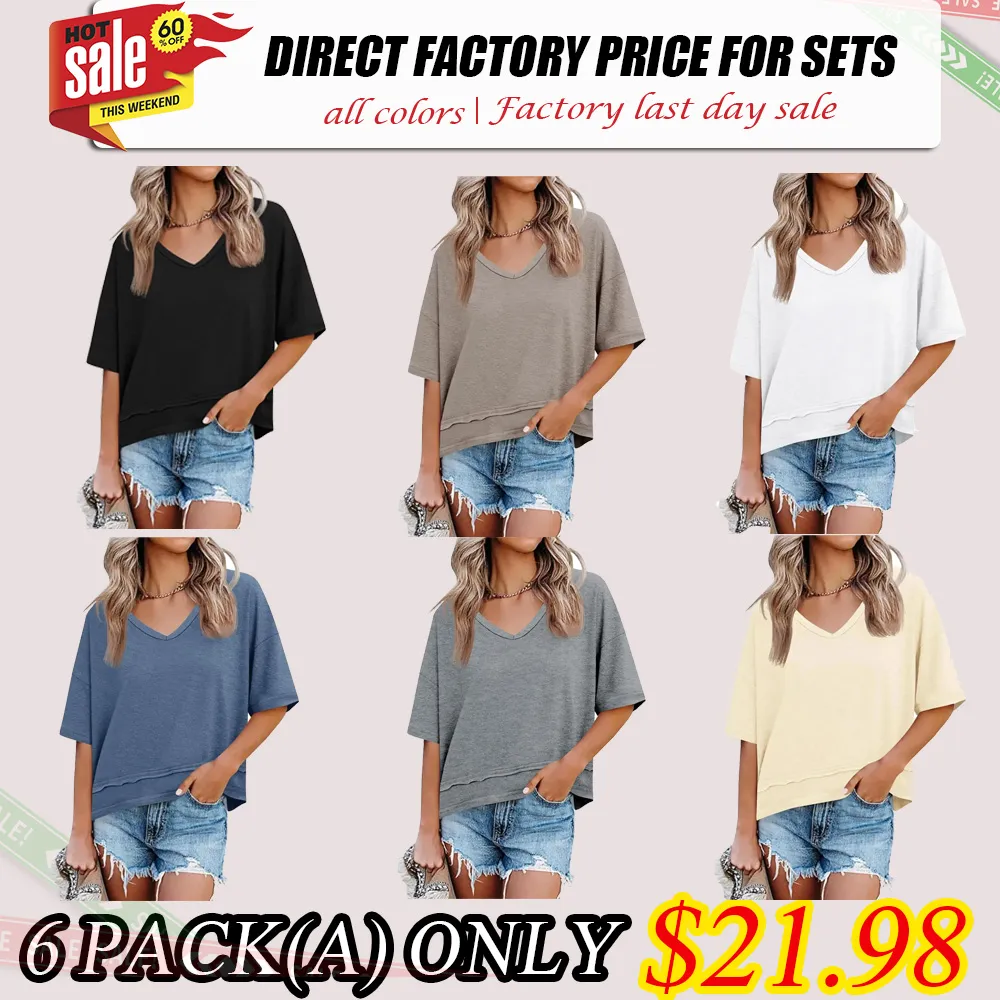 Women's Summer V-Neck T-Shirt