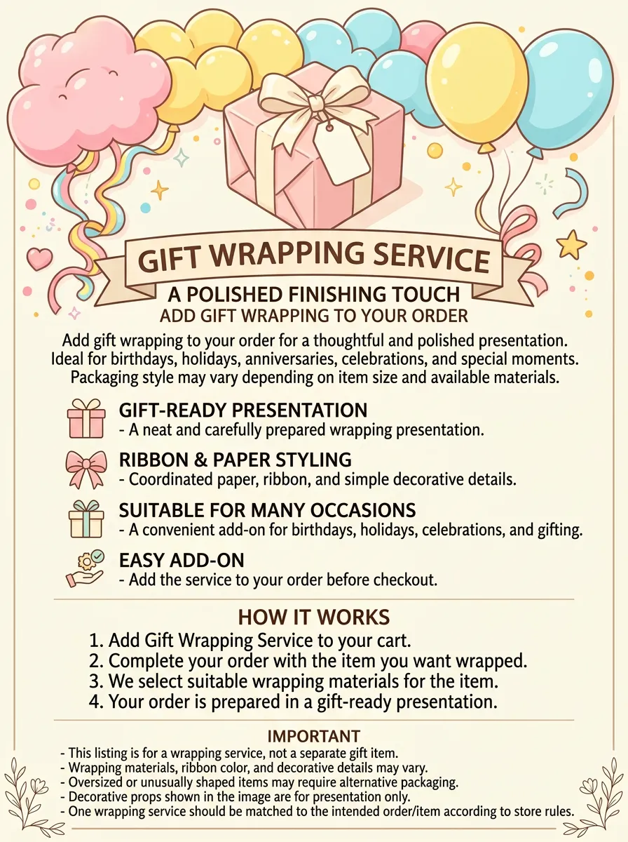 Satin-Ribbon Wrapping Add-On