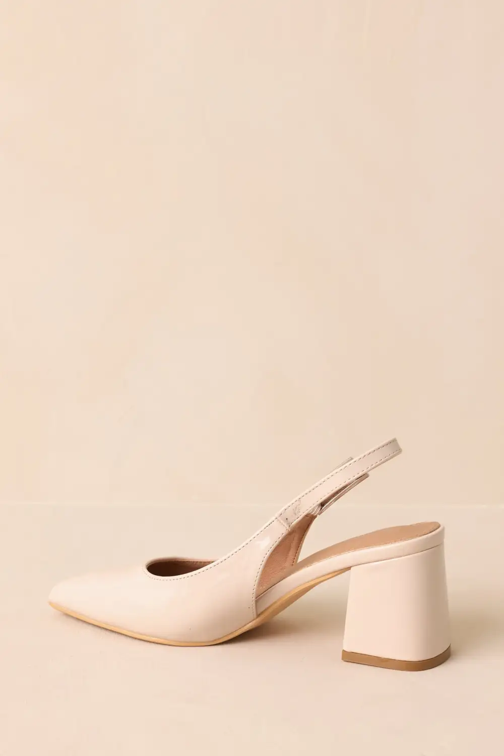 Patent Block Heel Slingback Slingback Heels