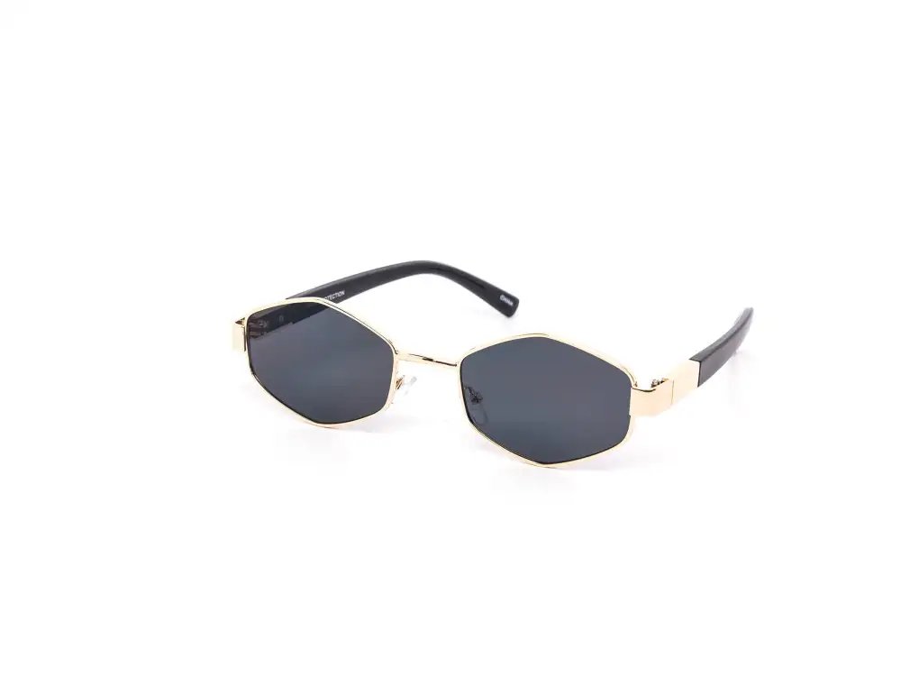 12-Pack Minimalist Metal Hexagon Sunglasses