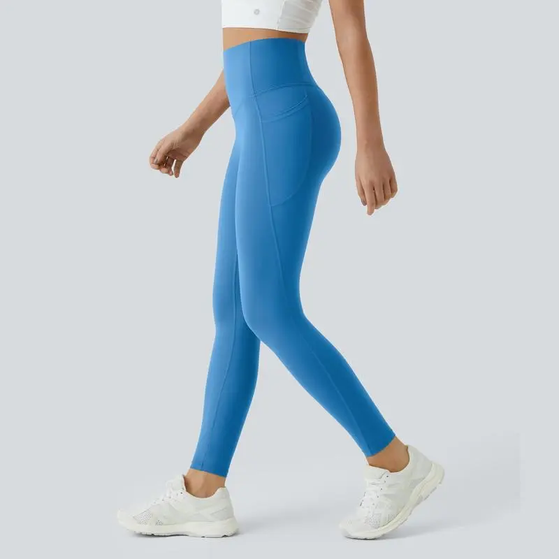 High Waisted Tummy Control Side Pocket Shaping Training Leggings – 🔥 40% OFF Today Only!