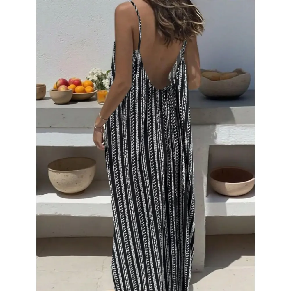 🔥Women's Cotton Linen Backless Loose Dress🔥12-Pack - All Colors Included, Only $30