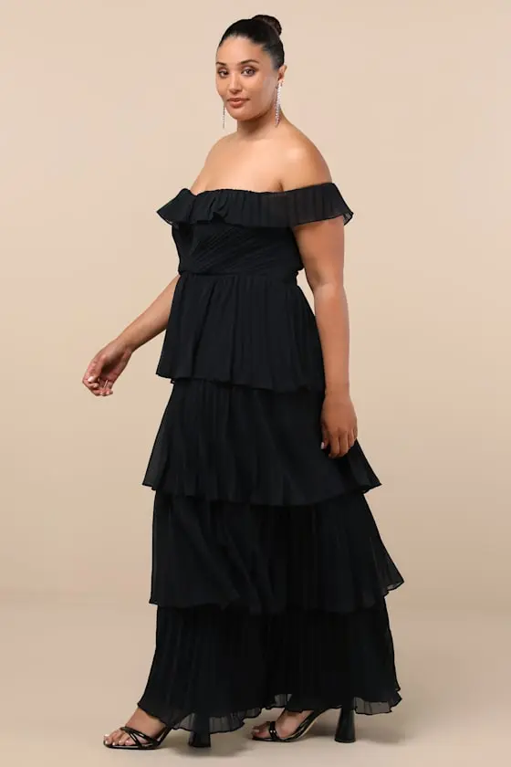 Always Remarkable Light Blue Floral Off-the-Shoulder Maxi Dress