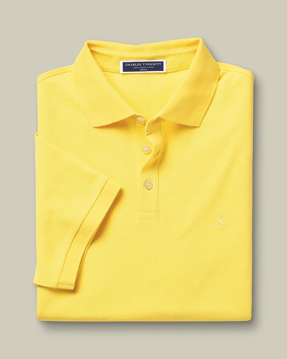 Men'S Casual Business POLO Shirt, Breathable Pique Fabric