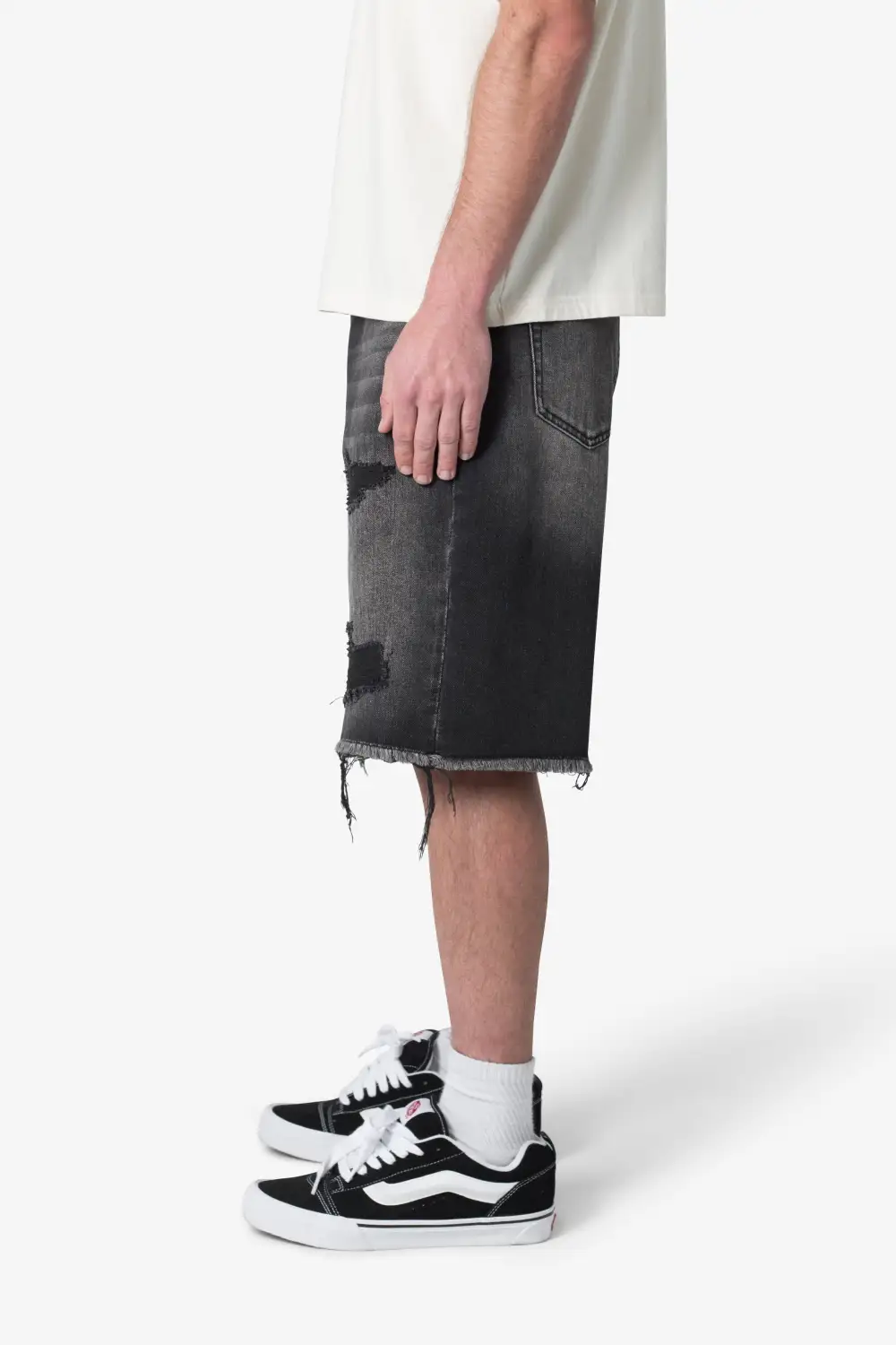Baggy Ripped Denim Shorts