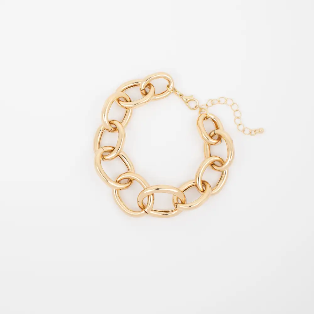 Ribbed Polished Everyday Necklace