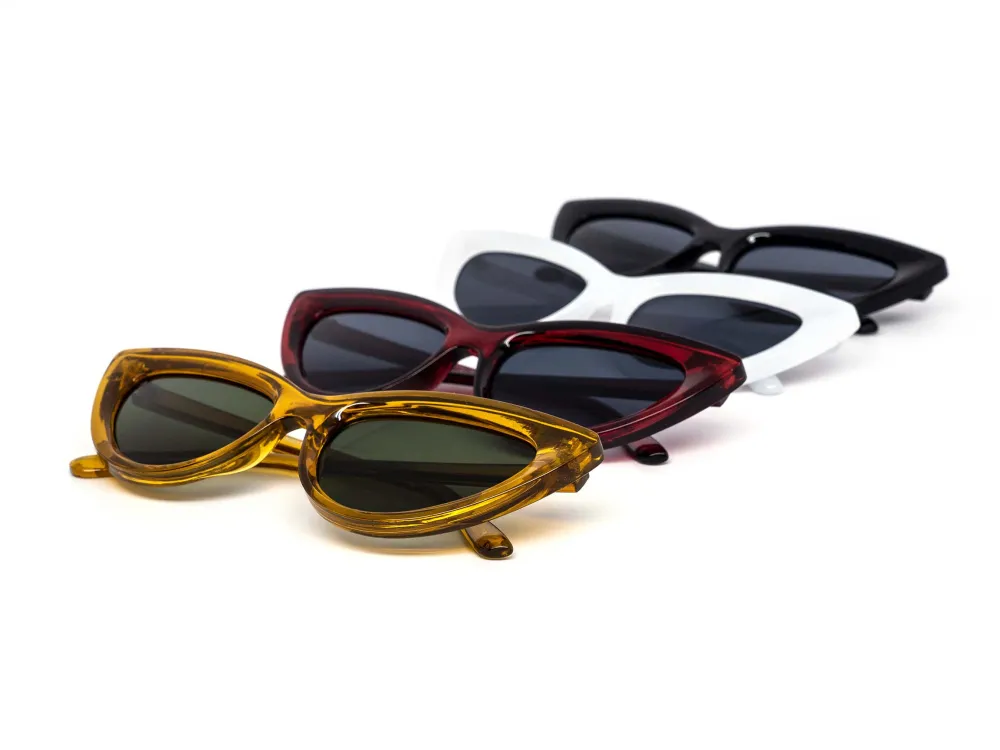12-Pack Chunky Cat-Eye Dark Lens Sunglasses