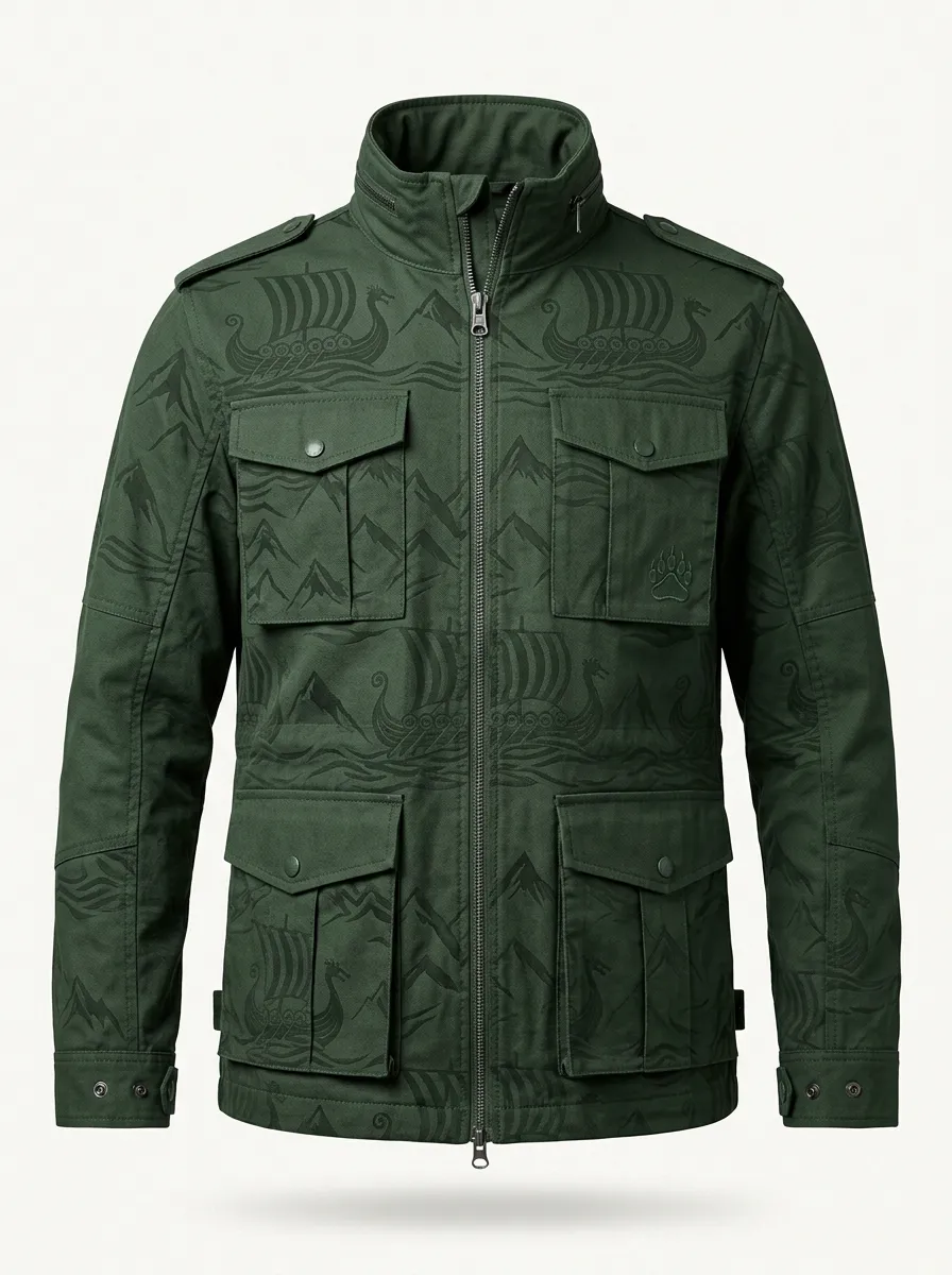 Men's Mountain Snap-Detail Field Jacket