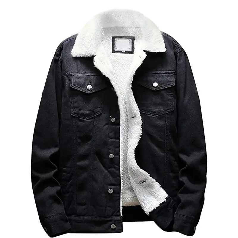 🧥 Men’s Sherpa Fleece Lined Denim Jacket – Classic Warmth Meets Timeless Style  🔥 Limited-Time Offer — 50% OFF