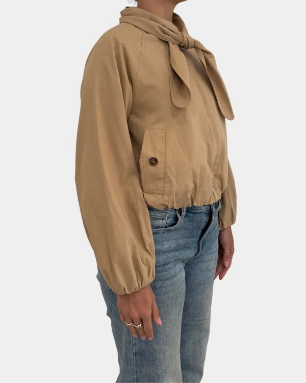 Tie Neck Jacket