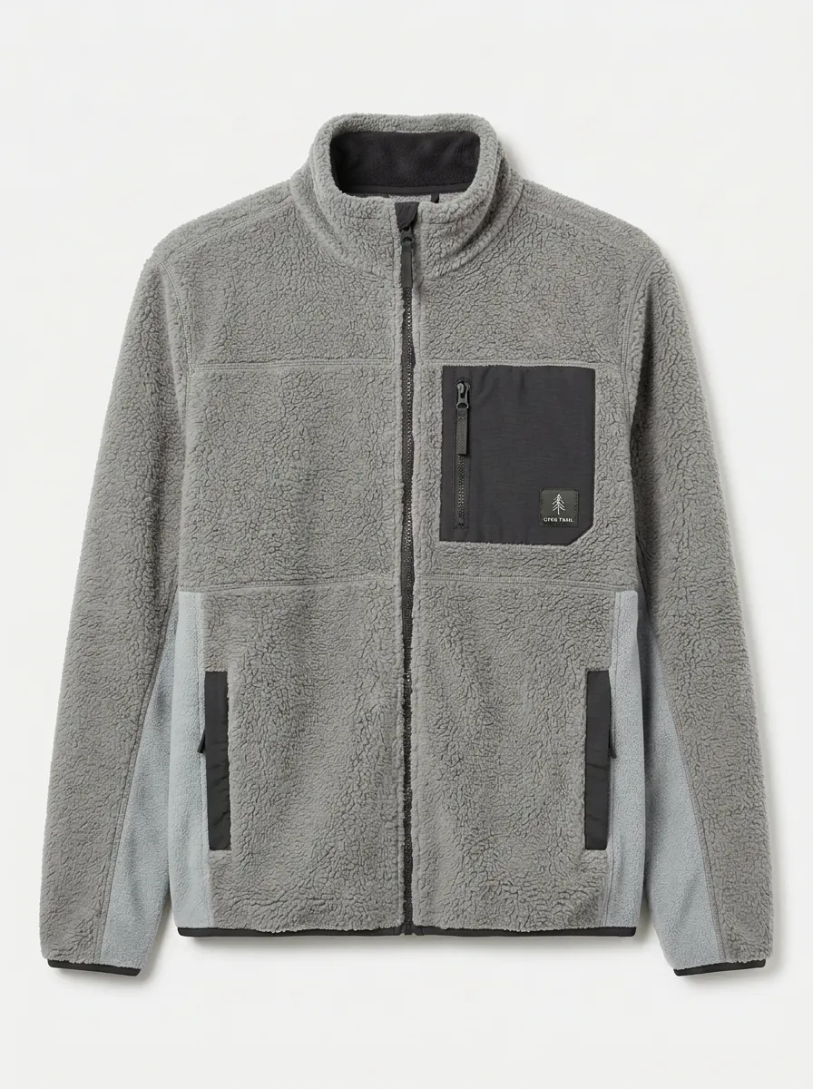 Hiking Forest Tree Fleece Jacket