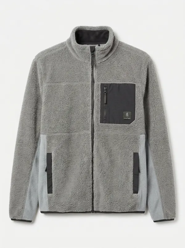 Hiking Forest Tree Fleece Jacket
