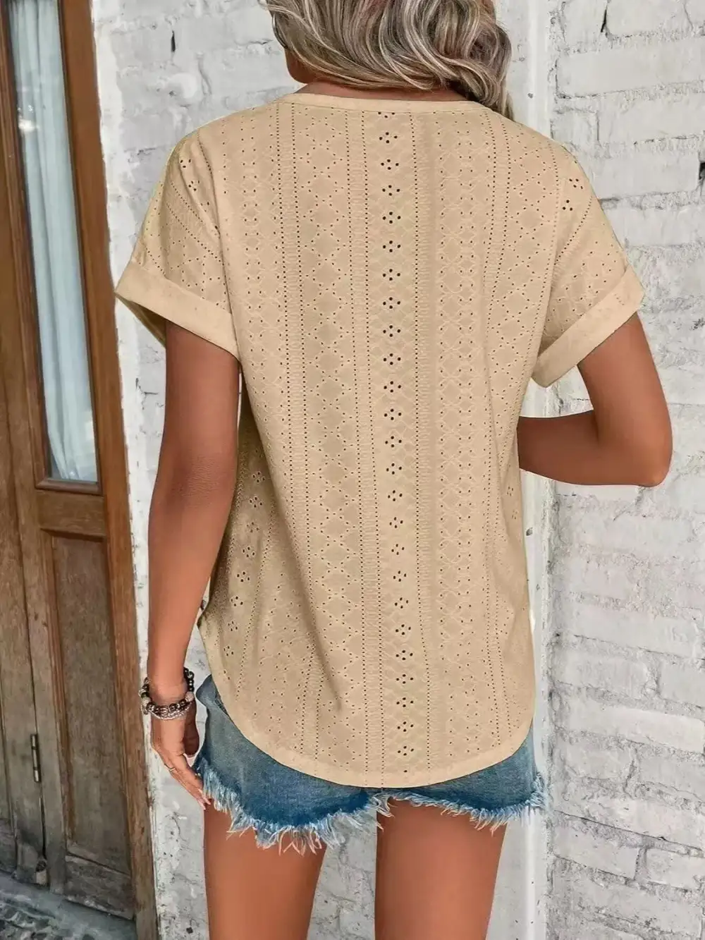 Soft Round-Neck Short-Sleeve T-Shirt