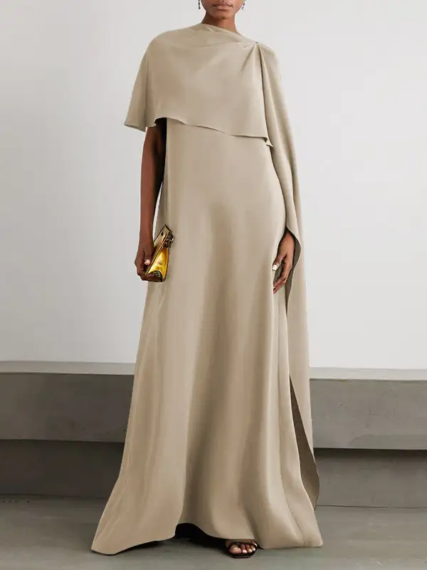 Loose Asymmetric Maxi Dress