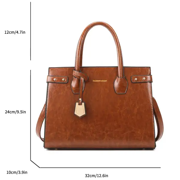 Refined Soft Zip-Top Crossbody Bag