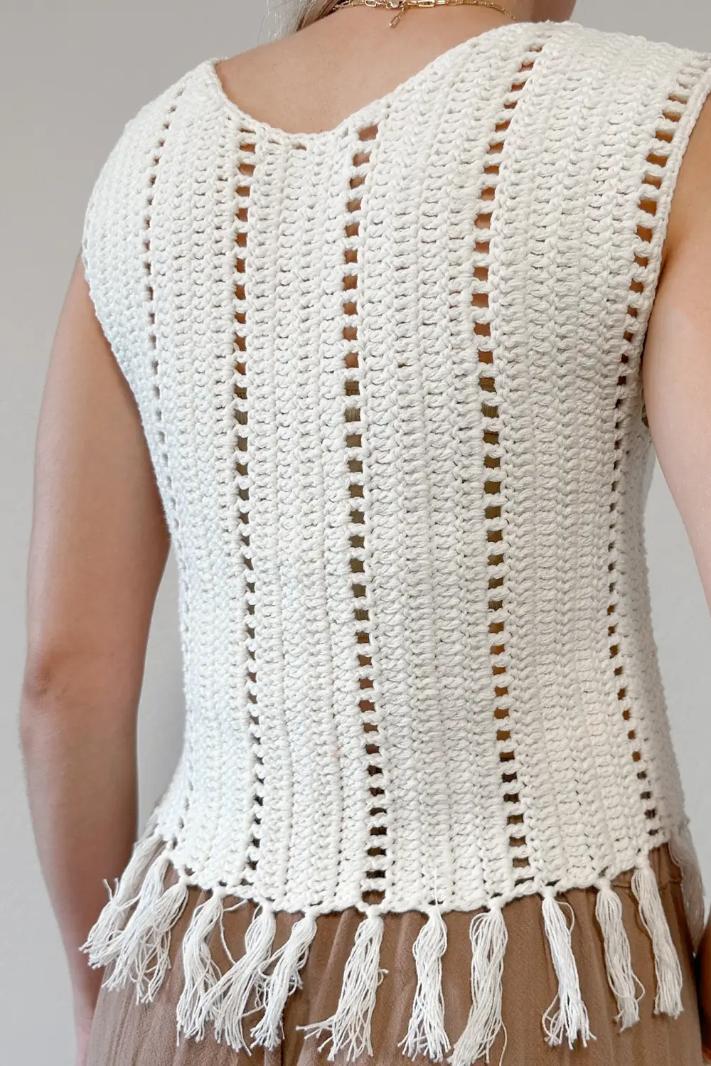 Relaxed Cut Soft Crochet Top