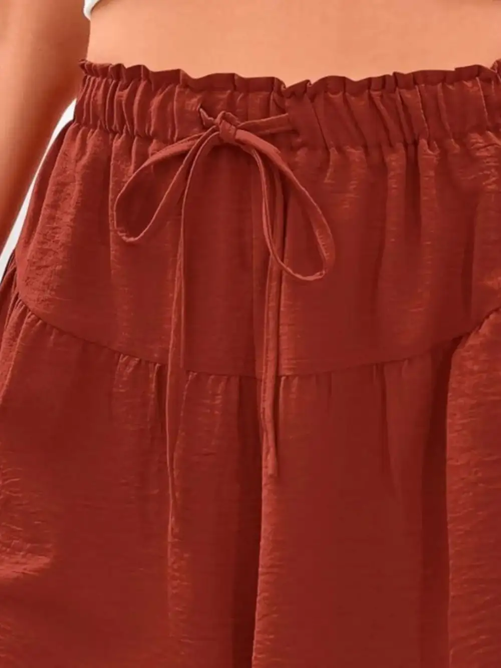 Casual Drawstring High-Waist Relaxed Shorts