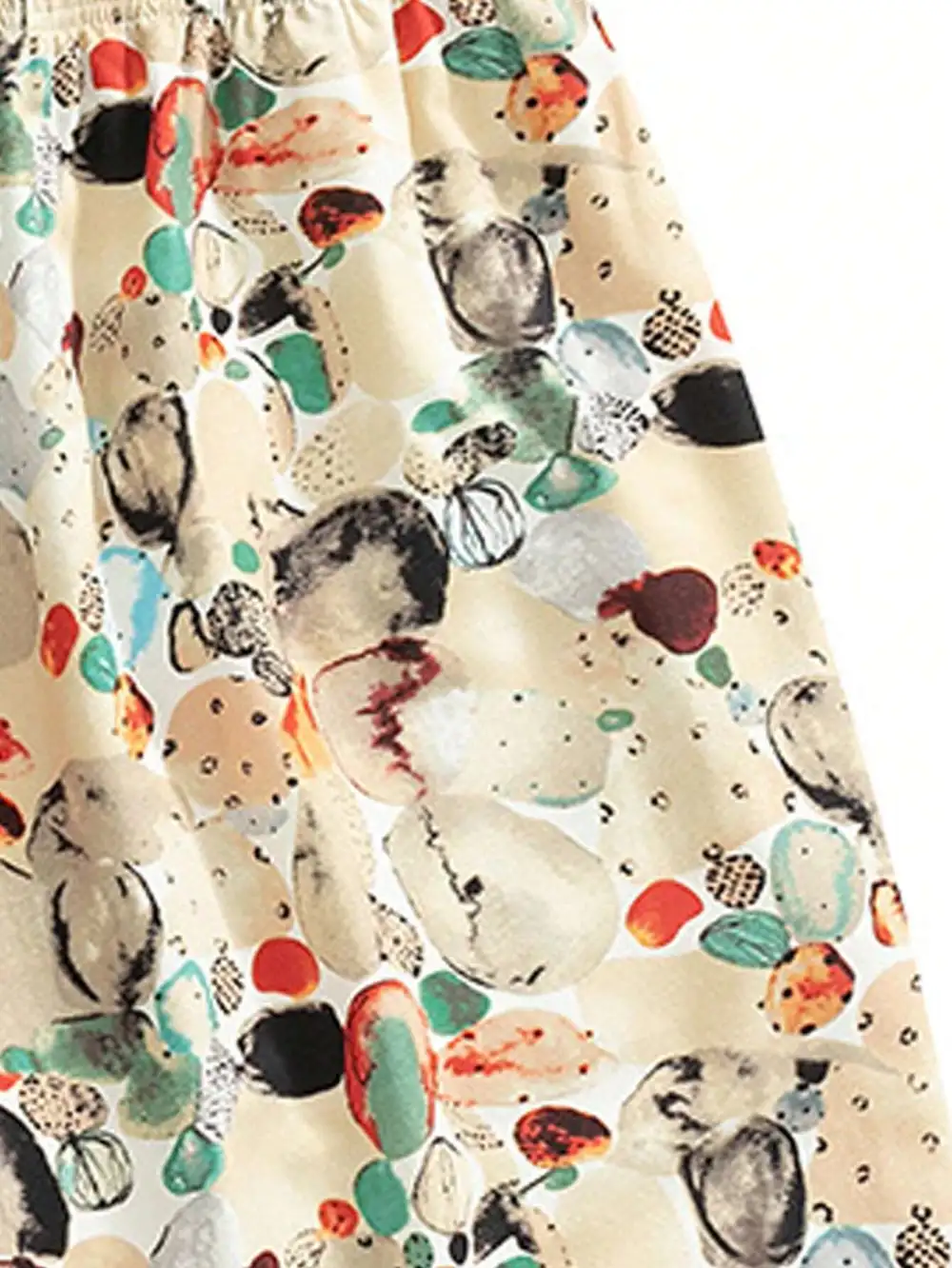 Men's Woven Fabric Drawstring Swim Trunks