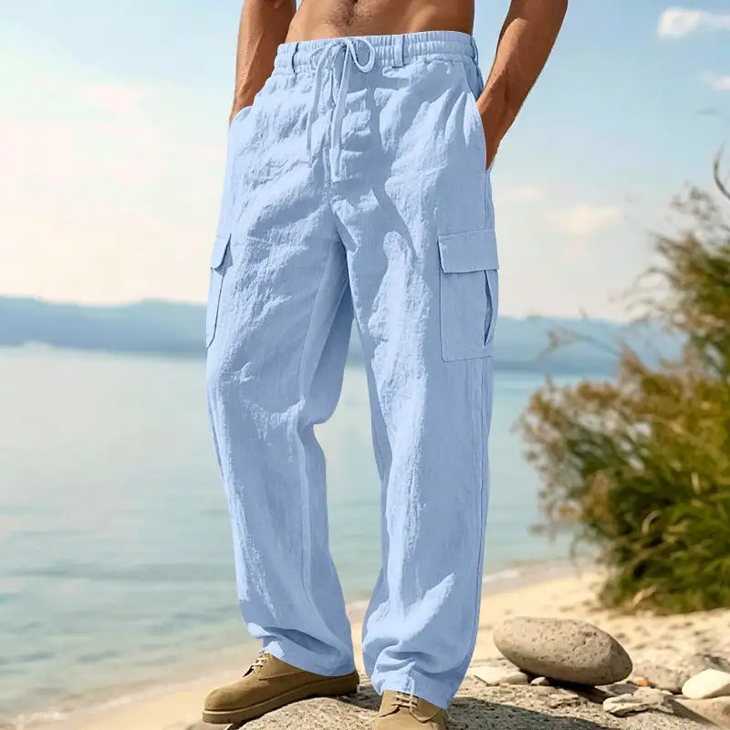 Men's Relaxed-fit Beach Cargo Pants Pocket