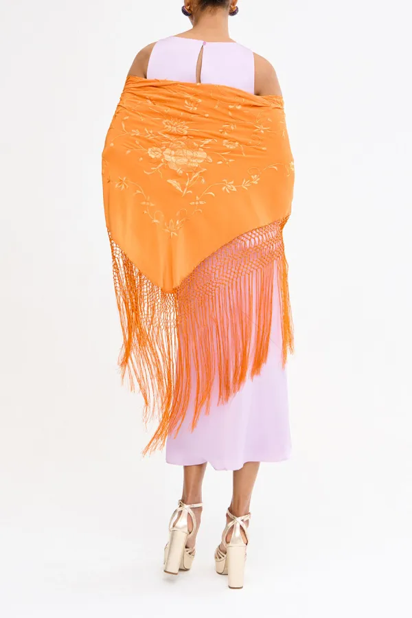 Orange Art Patterns Shawl