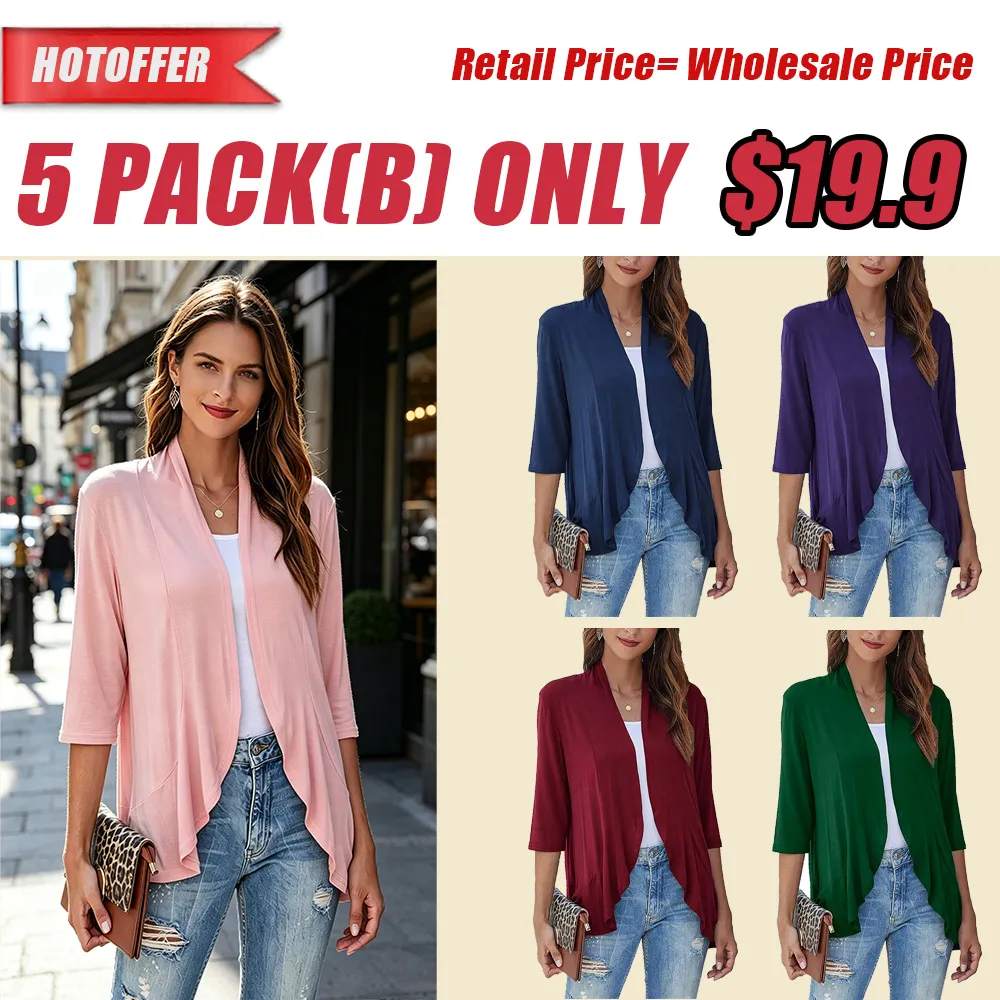 🔥Last Day ✨Women's Casual Lightweight Open Front Cardigans