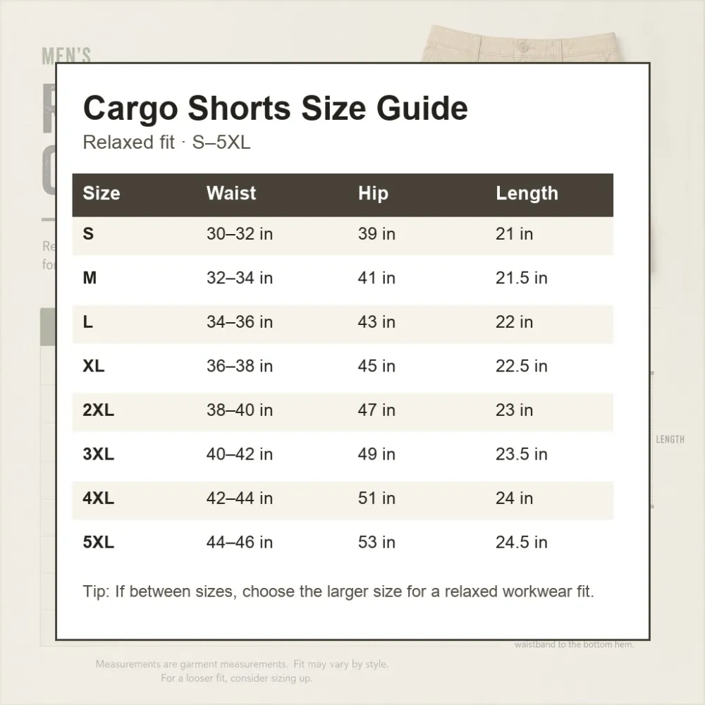 Men’s Relaxed Fit Cargo Shorts