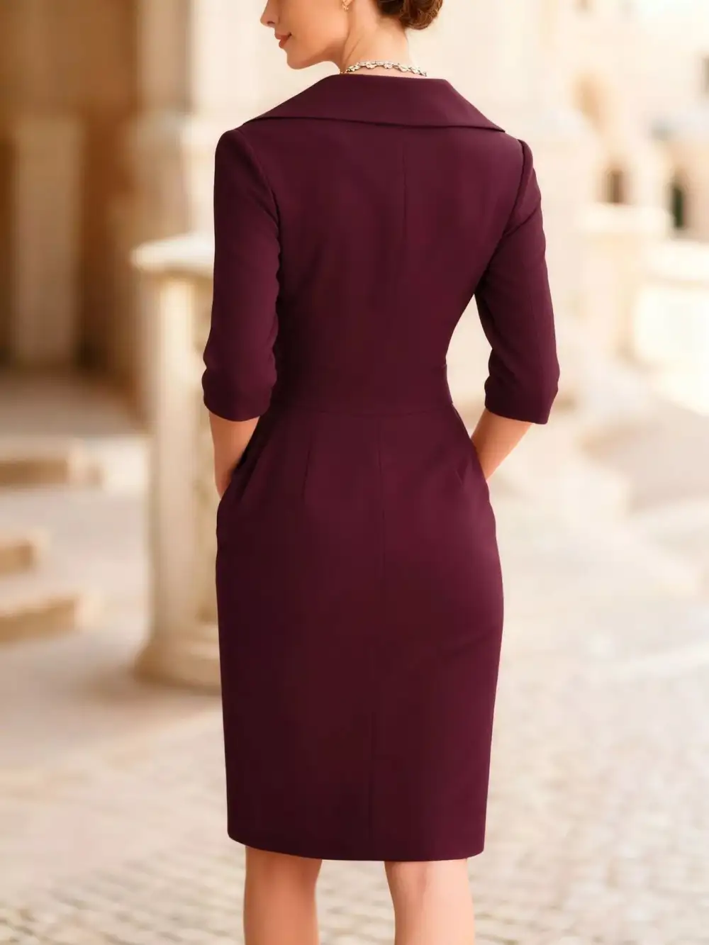 Relaxed Shape Long Sleeve Dress
