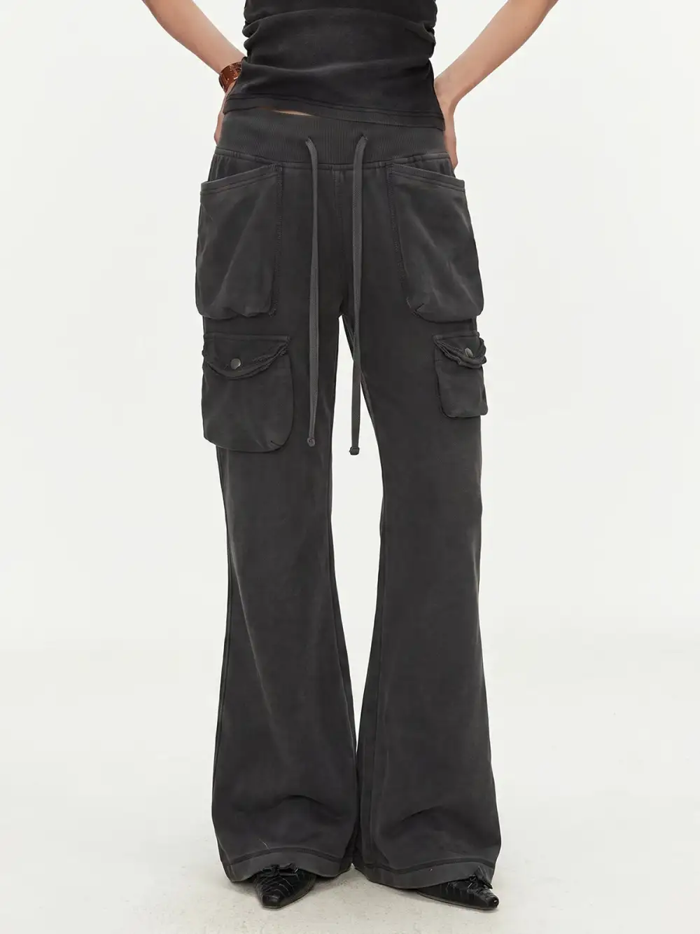 Flared Cargo Pants