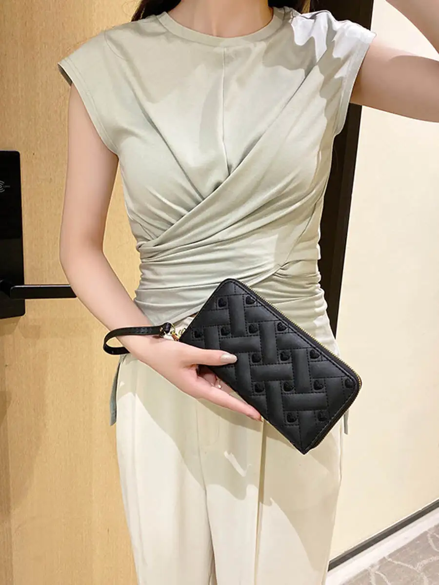 Geometric Heart Mini Clutch Bag