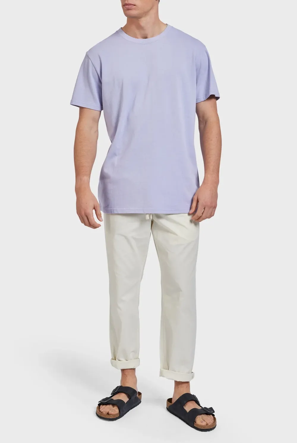 Short Sleeve Crew Neck Slub Tee