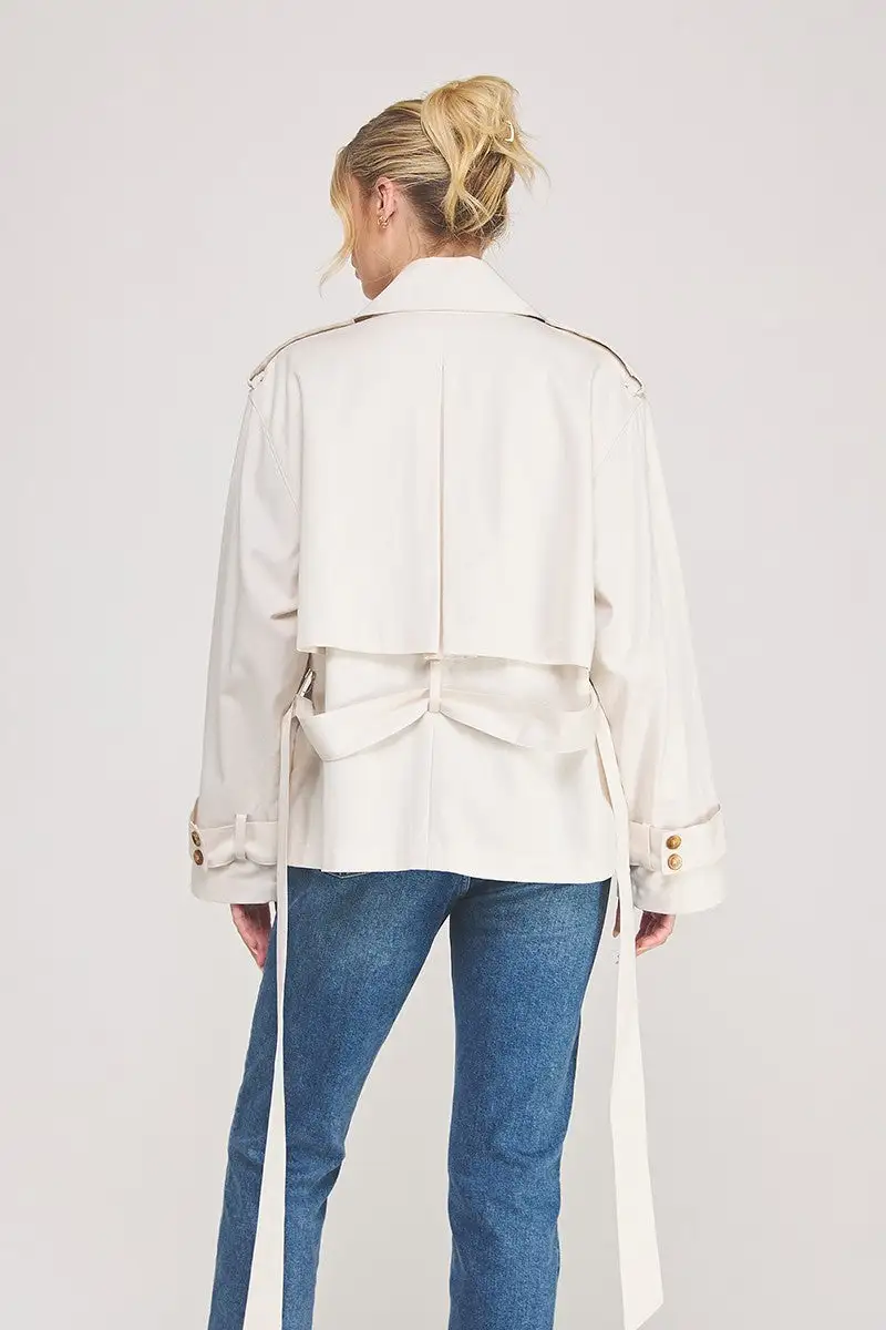 Cropped Trench Jacket