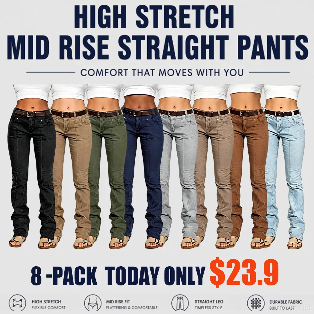 ⚡FINAL SALE⚡-Women’s High Stretch Mid Rise Pants