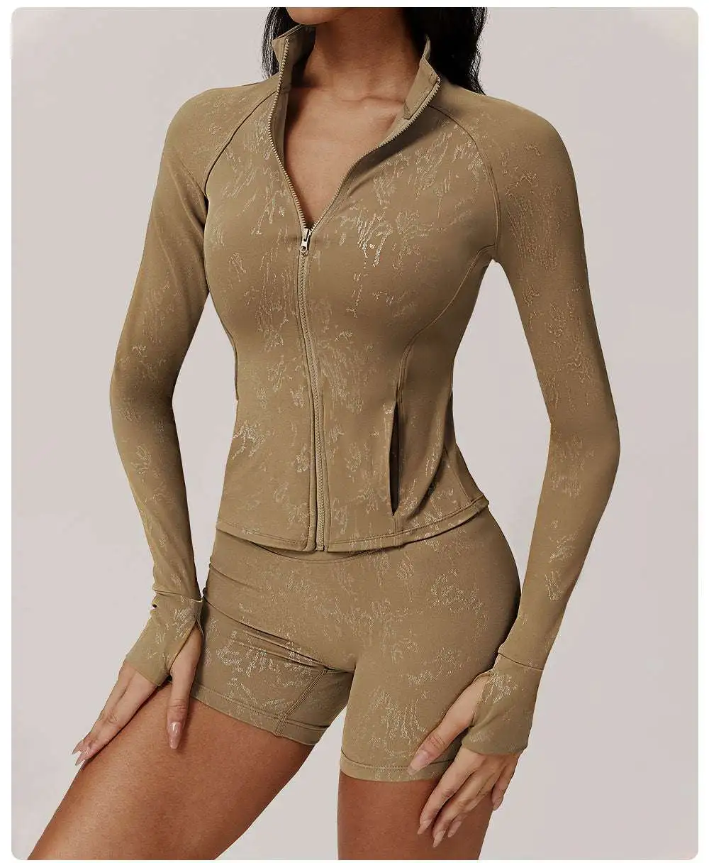 Long-Sleeve Yoga Activewear Active Set